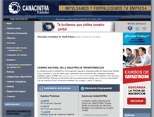 Tablet Screenshot of canacintra.net